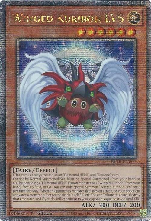 Winged Kuriboh LV6 (Quarter Century Secret Rare) [BLTR-EN001] Quarter Century Secret Rare | Black Swamp Games