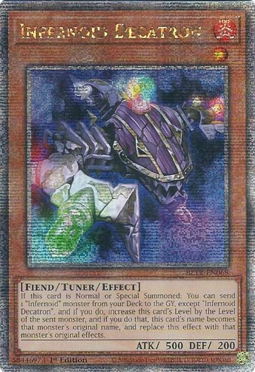 Infernoid Decatron (Quarter Century Secret Rare) [BLTR-EN069] Quarter Century Secret Rare | Black Swamp Games