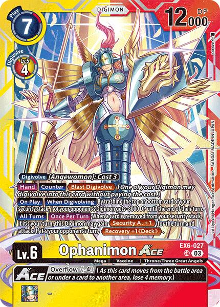 Ophanimon ACE [EX6-027] [Infernal Ascension] | Black Swamp Games