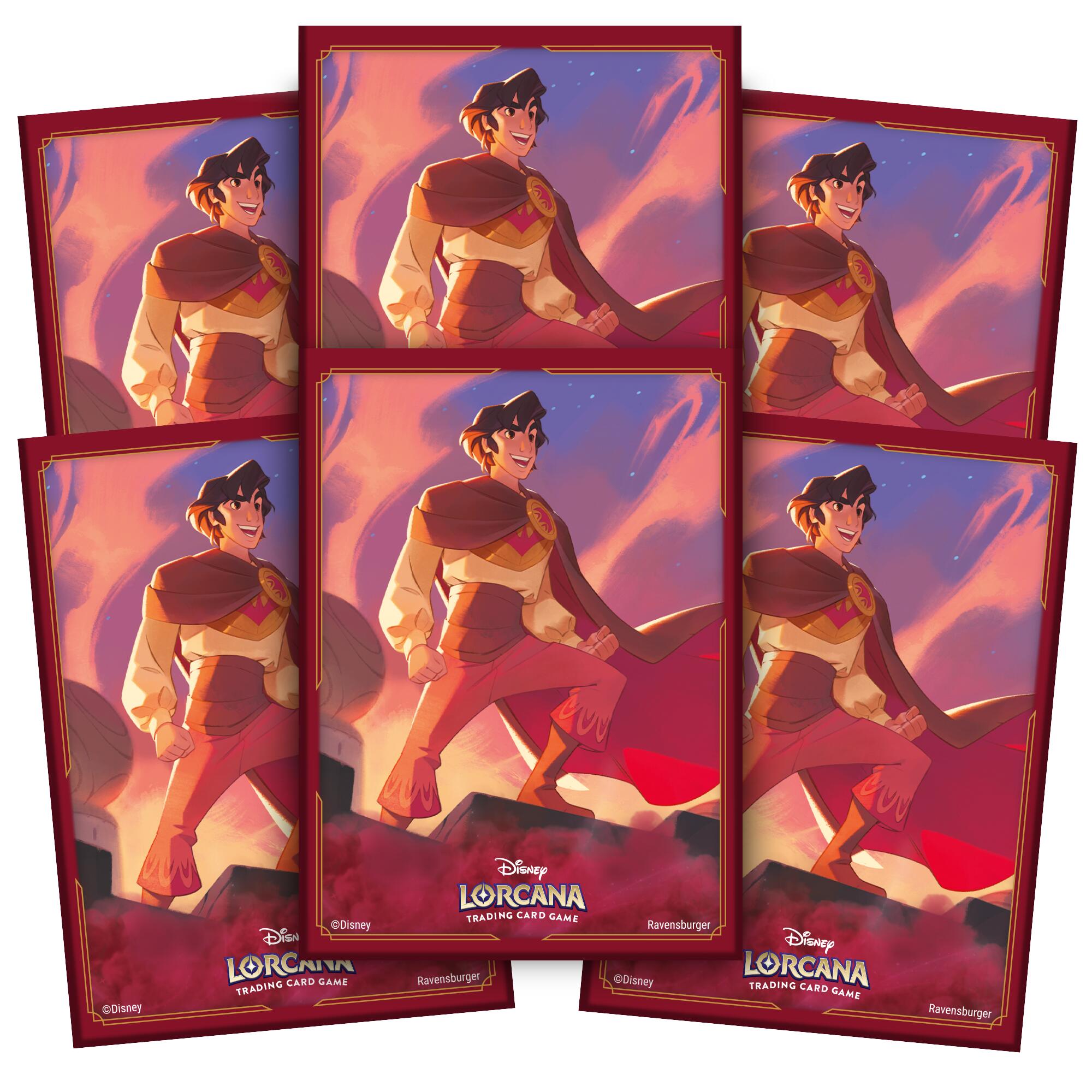 Disney Lorcana: Card Sleeves (Aladdin - Heroic Outlaw / 65-Pack) | Black Swamp Games