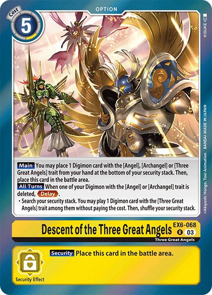 Descent of the Three Great Angels [EX6-068] [Infernal Ascension] | Black Swamp Games