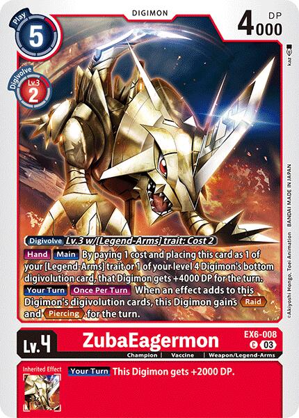 ZubaEagermon [EX6-008] [Infernal Ascension] | Black Swamp Games