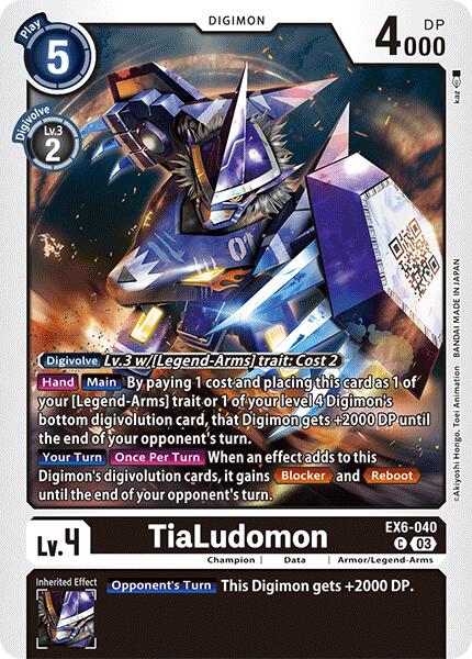 TiaLudomon [EX6-040] [Infernal Ascension] | Black Swamp Games