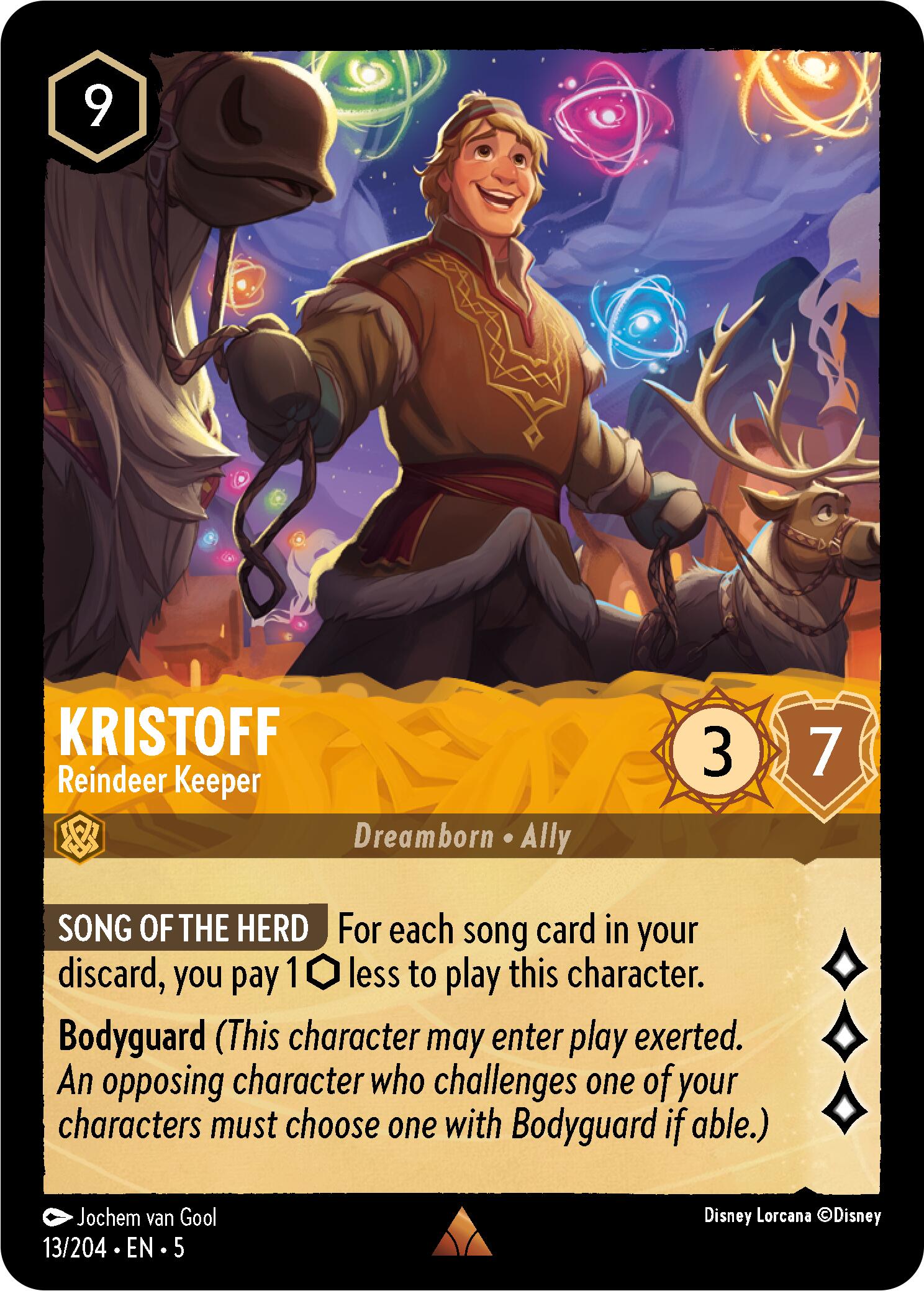 Kristoff - Reindeer Keeper (13/204) [Shimmering Skies] | Black Swamp Games