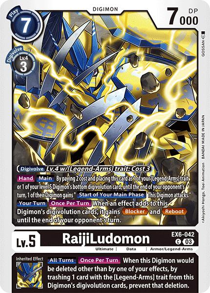 RaijiLudomon [EX6-042] [Infernal Ascension] | Black Swamp Games