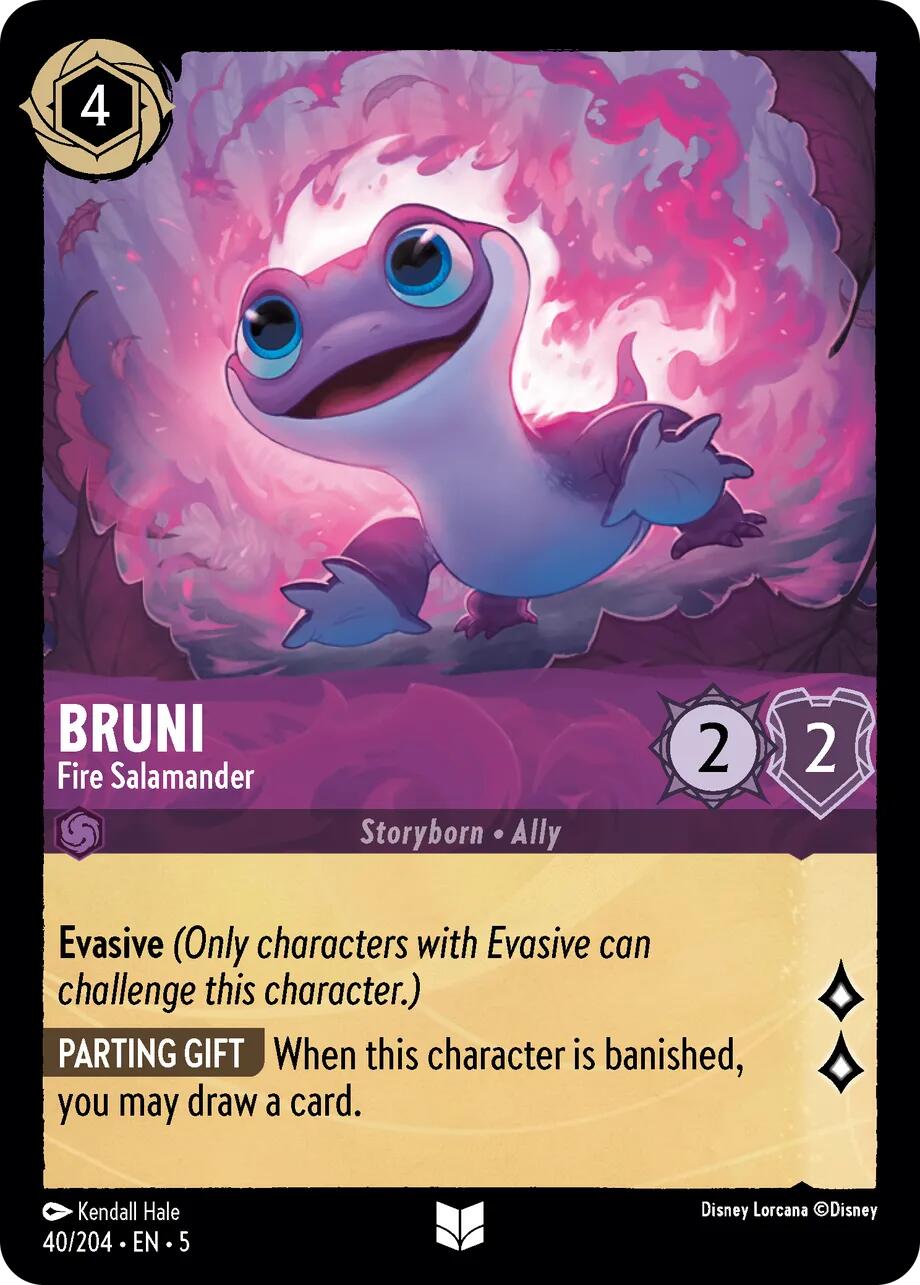 Bruni - Fire Salamander (40/204) [Shimmering Skies] | Black Swamp Games