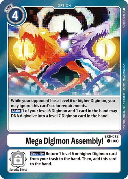 Mega Digimon Assembly! [EX6-072] [Infernal Ascension] | Black Swamp Games