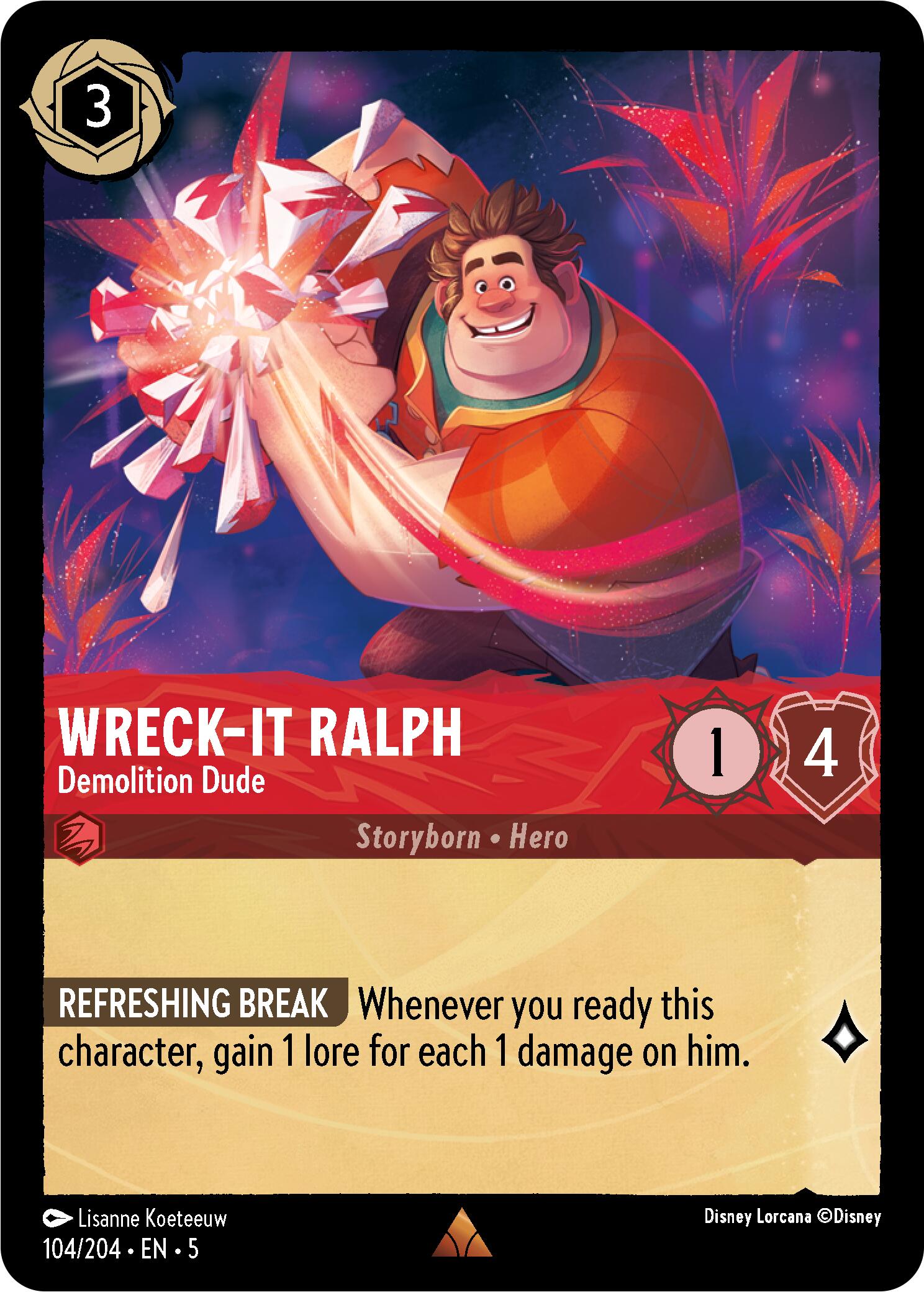 Wreck-It Ralph - Demolition Dude (104/204) [Shimmering Skies] | Black Swamp Games