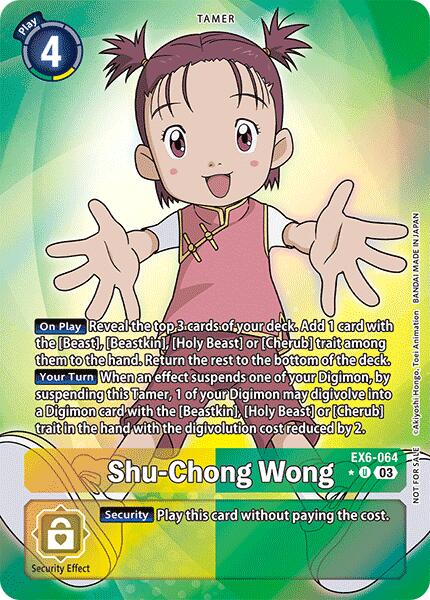 Shu-Chong Wong [EX6-064] (Box Promotion Pack: Infernal Ascension) [Infernal Ascension] | Black Swamp Games