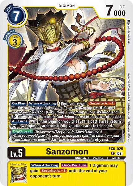 Sanzomon [EX6-025] [Infernal Ascension] | Black Swamp Games