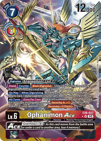 Ophanimon ACE [EX6-027] (Alternate Art) [Infernal Ascension] | Black Swamp Games