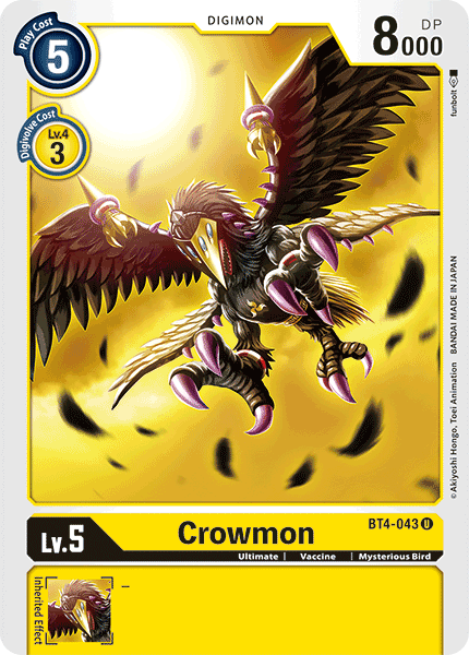 Crowmon [BT4-043] [Great Legend] | Black Swamp Games