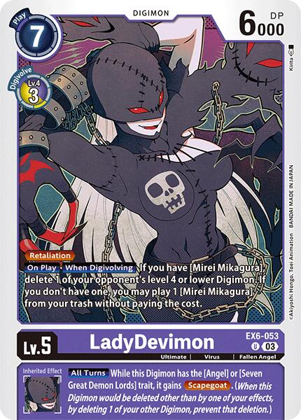 LadyDevimon [EX6-053] [Infernal Ascension] | Black Swamp Games