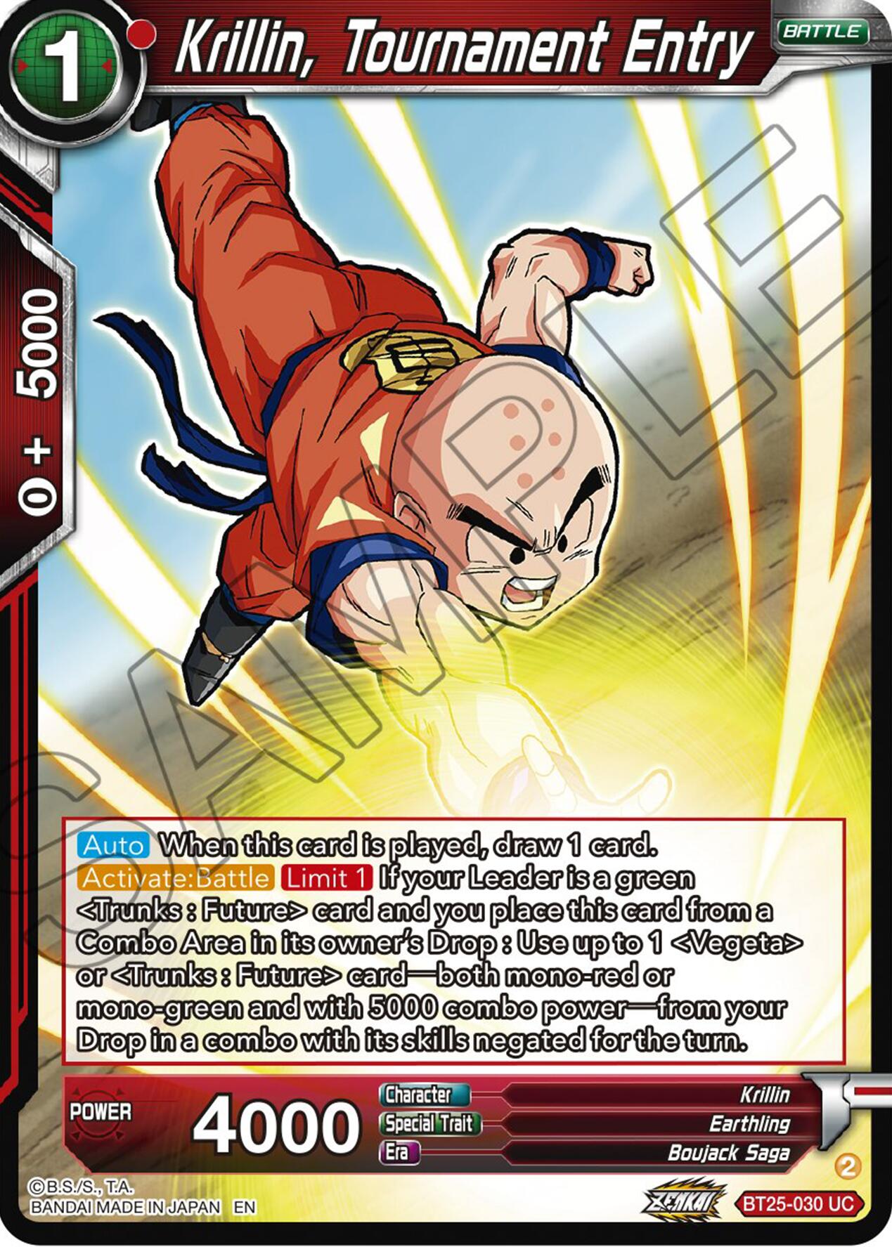 Krillin, Tournament Entry (BT25-030) [Legend of the Dragon Balls] | Black Swamp Games