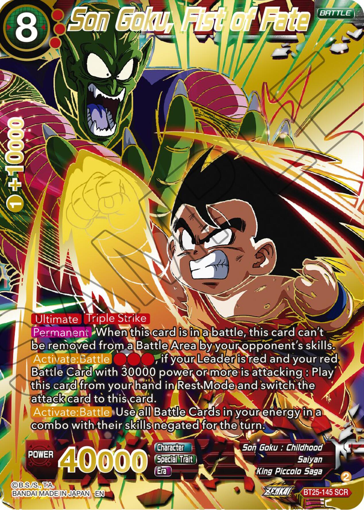 Son Goku, Fist of Fate (BT25-145) [Legend of the Dragon Balls] | Black Swamp Games
