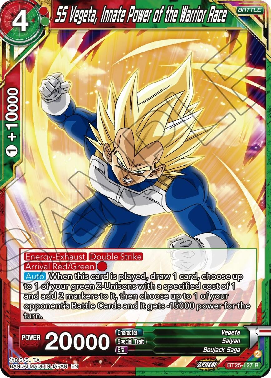 SS Vegeta, Innate Power of the Warrior Race (BT25-127) [Legend of the Dragon Balls] | Black Swamp Games