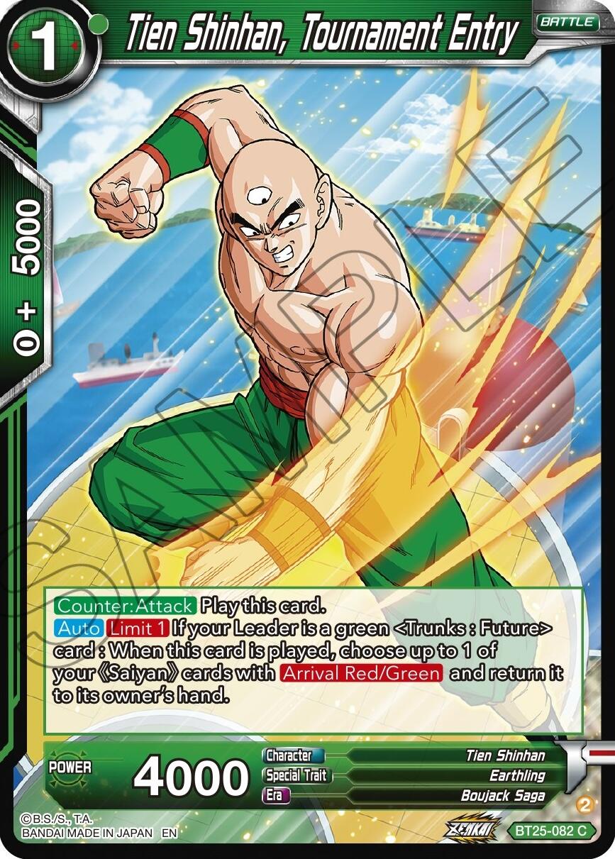 Tien Shinhan, Tournament Entry (BT25-082) [Legend of the Dragon Balls] | Black Swamp Games