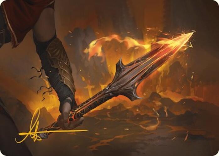 The Spear of Leonidas Art Card (Gold-Stamped Signature) [Assassin's Creed Art Series] | Black Swamp Games