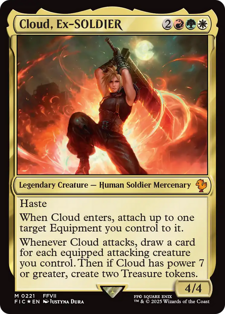 Cloud, Ex-SOLDIER (Surge Foil) [FINAL FANTASY Commander] | Black Swamp Games