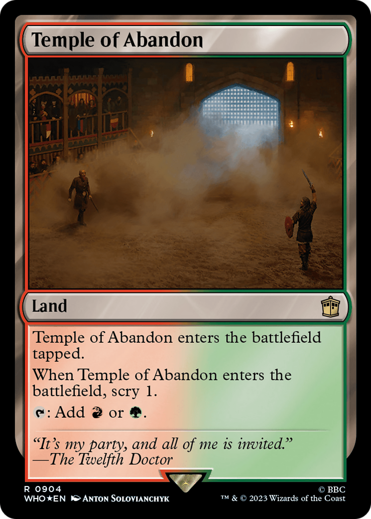 Temple of Abandon (Surge Foil) [Doctor Who] | Black Swamp Games