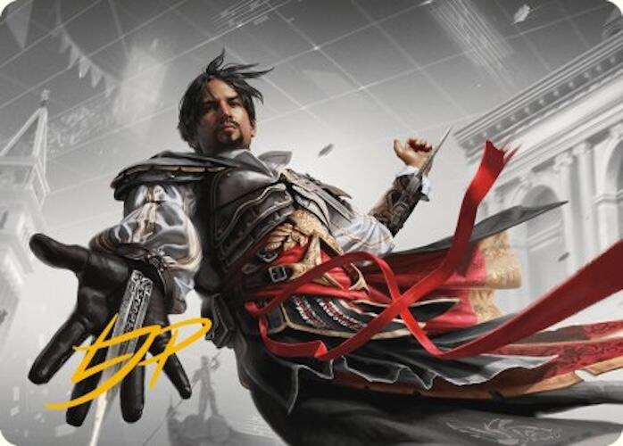 Ezio Auditore da Firenze Art Card (Gold-Stamped Signature) [Assassin's Creed Art Series] | Black Swamp Games