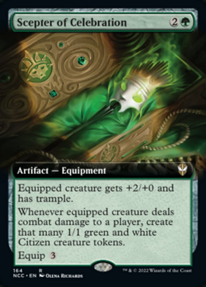 Scepter of Celebration (Extended Art) [Streets of New Capenna Commander] | Black Swamp Games
