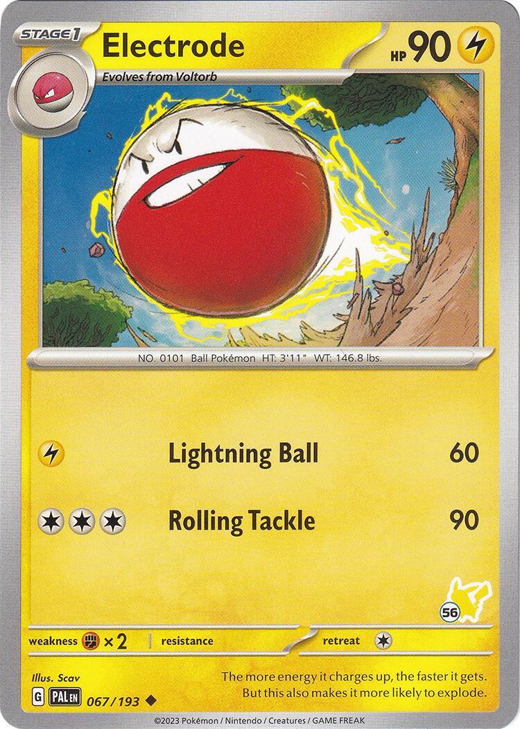 Electrode (067/193) (Pikachu Stamp #56) [Battle Academy 2024] | Black Swamp Games