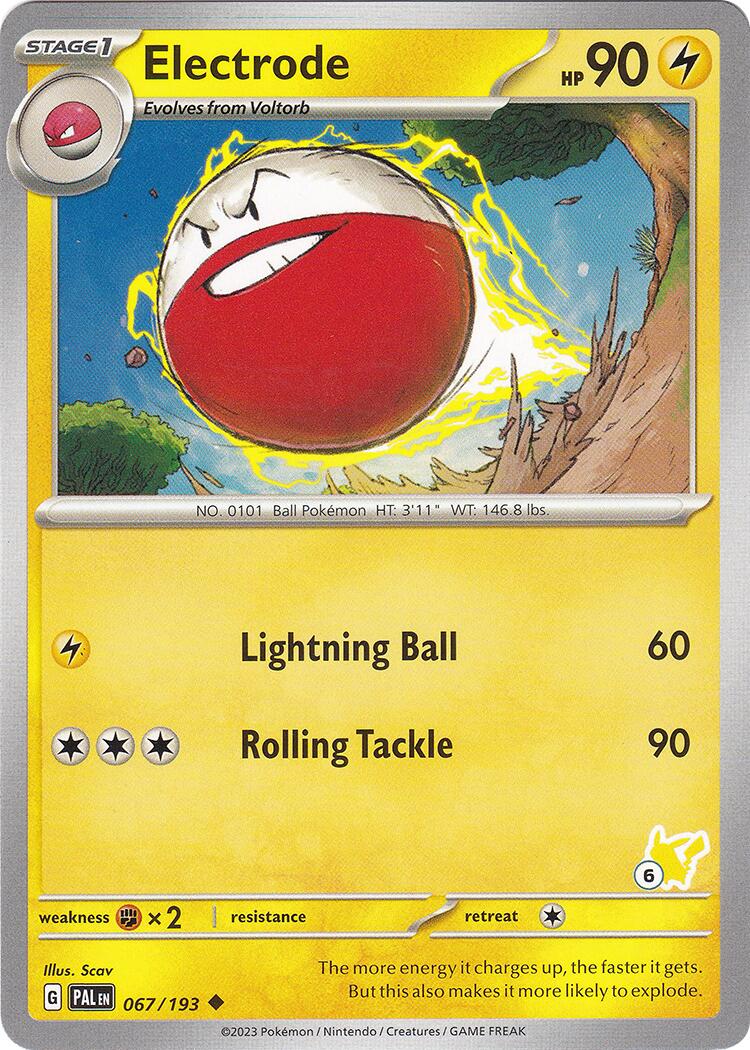 Electrode (067/193) (Pikachu Stamp #6) [Battle Academy 2024] | Black Swamp Games