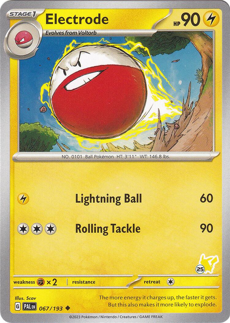 Electrode (067/193) (Pikachu Stamp #25) [Battle Academy 2024] | Black Swamp Games