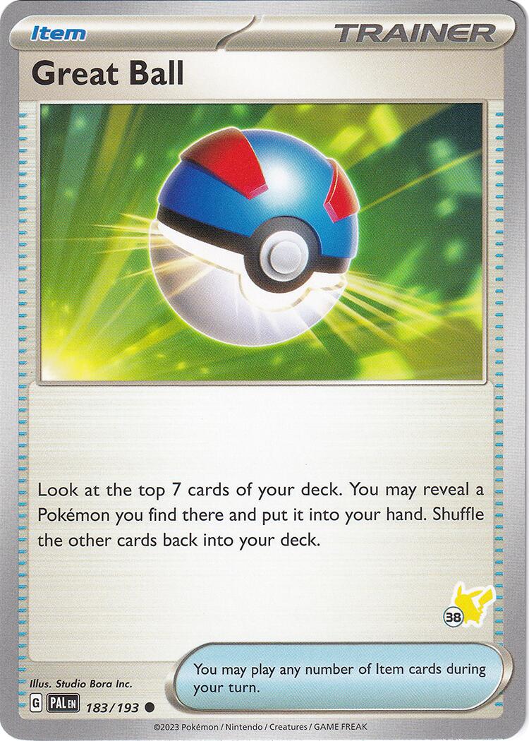 Great Ball (183/193) (Pikachu Stamp #38) [Battle Academy 2024] | Black Swamp Games