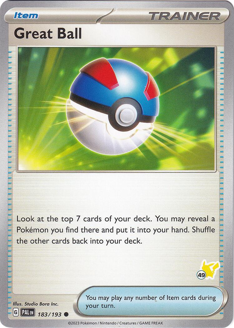 Great Ball (183/193) (Pikachu Stamp #49) [Battle Academy 2024] | Black Swamp Games