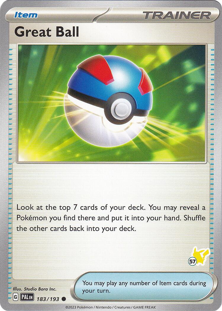 Great Ball (183/193) (Pikachu Stamp #57) [Battle Academy 2024] | Black Swamp Games