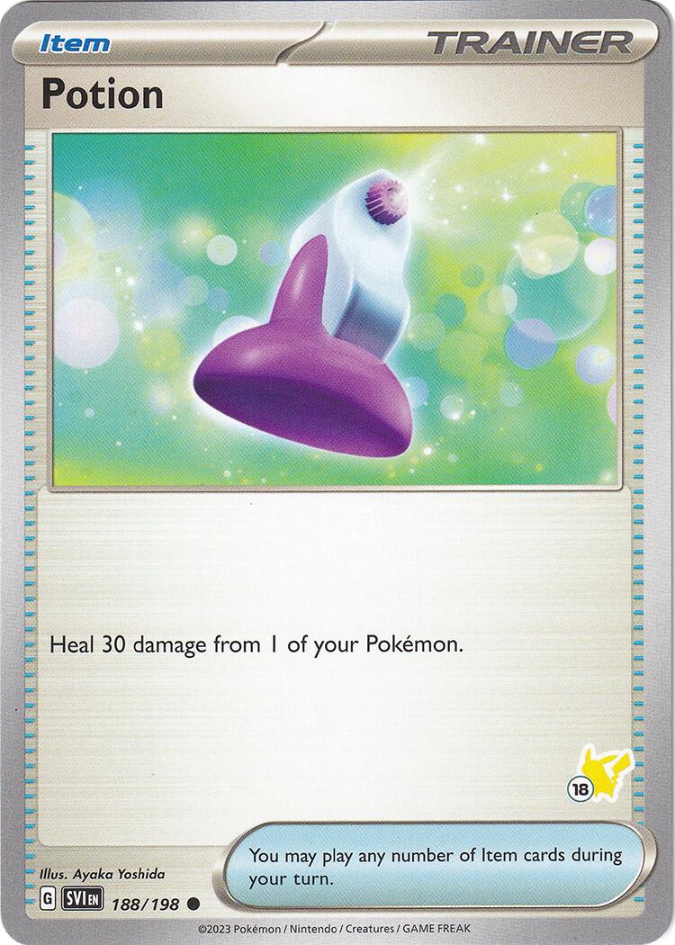 Potion (188/192) (Pikachu Stamp #18) [Battle Academy 2024] | Black Swamp Games