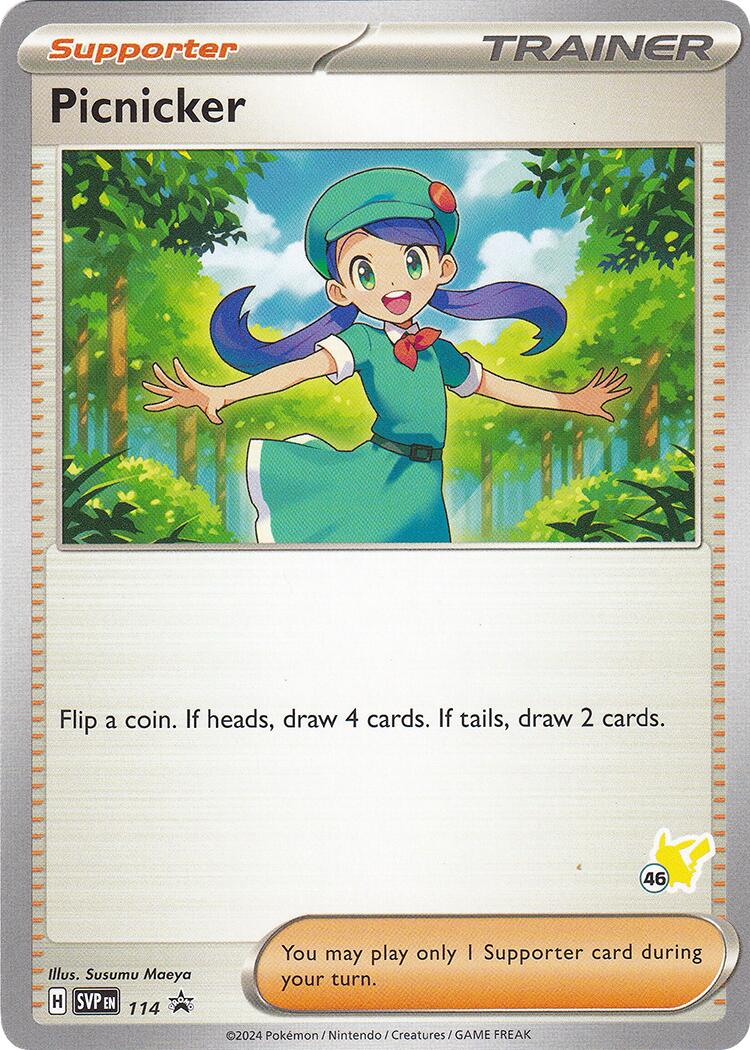Picnicker (114) (Pikachu Stamp #46) [Battle Academy 2024] | Black Swamp Games