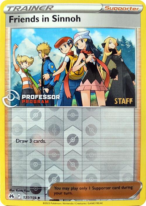 Friends in Sinnoh (131/159) (2023 Staff) [Professor Program Promos] | Black Swamp Games