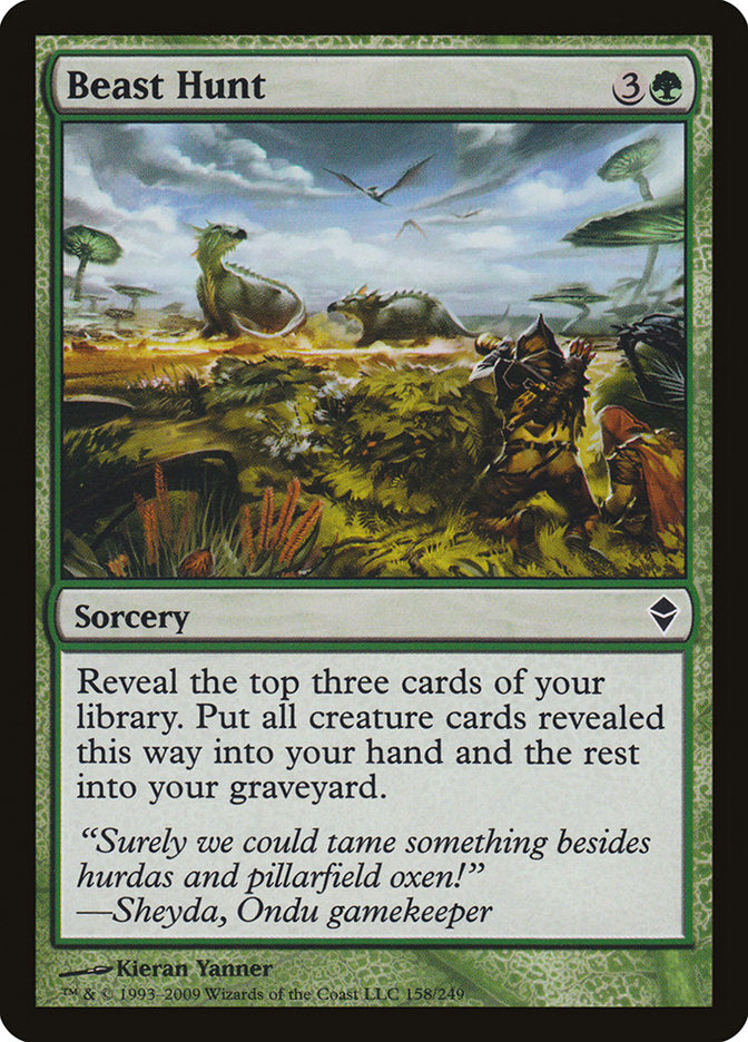 Beast Hunt [Zendikar] | Black Swamp Games