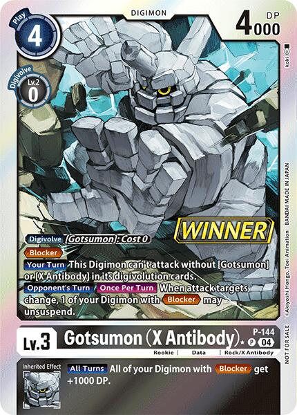 Gotsumon (X Antibody) [P-144] (Store Tournament 2024 Jul. – Sep. Winner Pack) [Promotional Cards] | Black Swamp Games