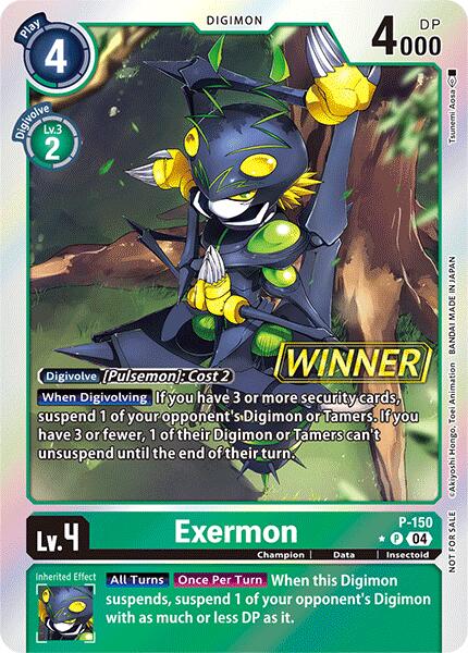 Exermon [P-150] (Store Tournament 2024 Jul. – Sep. Winner Pack) [Promotional Cards] | Black Swamp Games