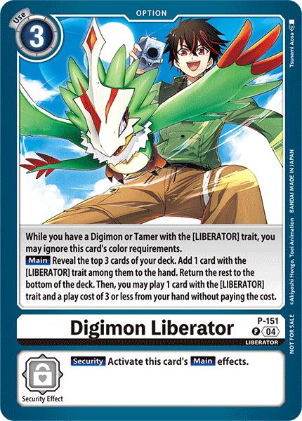 Digimon Liberator [P-151] (Store Tournament 2024 Jul. – Sep. Participation Pack) [Promotional Cards] | Black Swamp Games