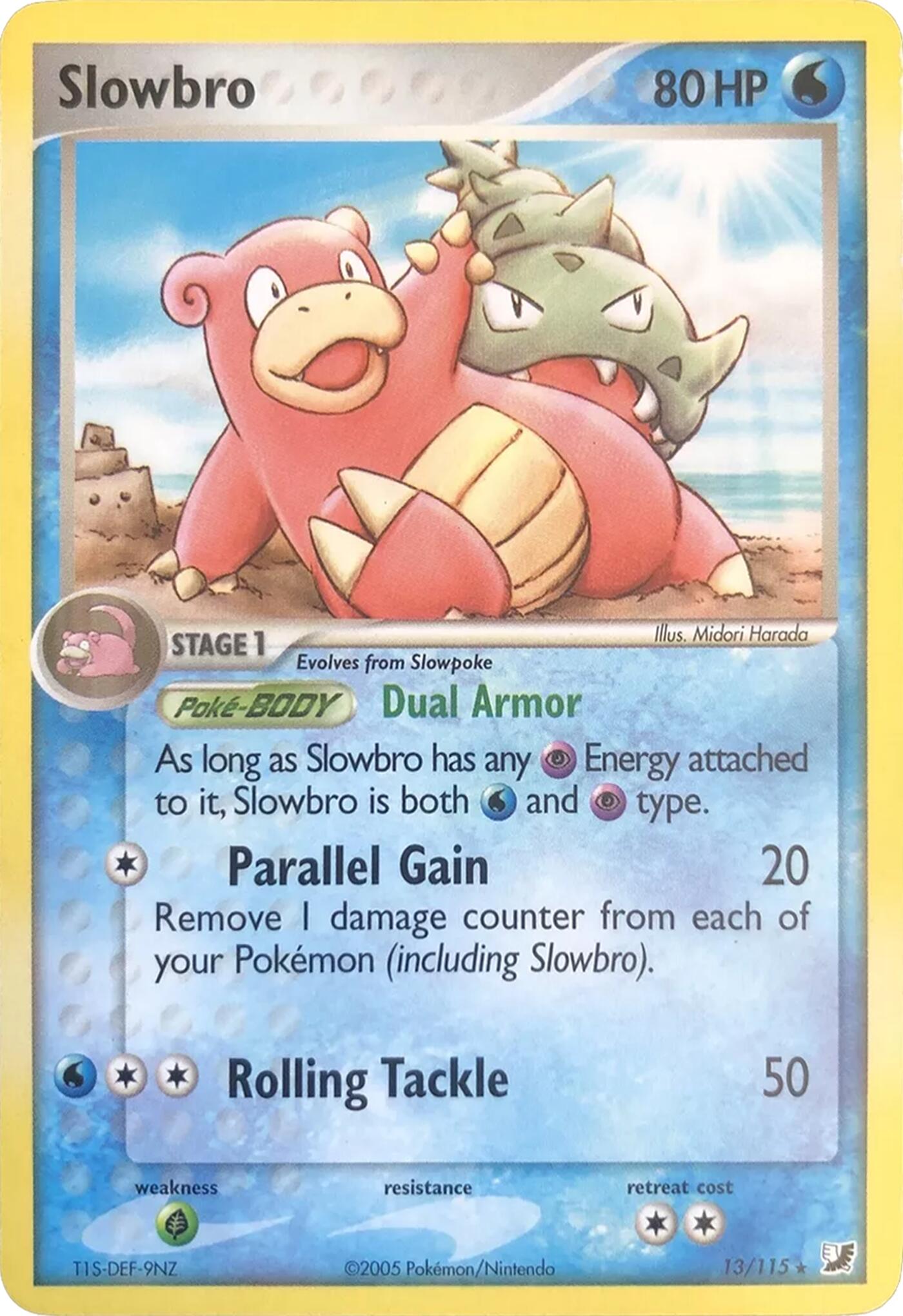 Slowbro (13/115) (Theme Deck Exclusives) [EX: Unseen Forces] | Black Swamp Games