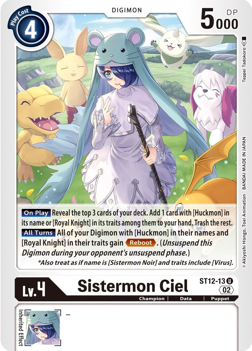 Sistermon Ciel [ST12-13] [Starter Deck: Jesmon] | Black Swamp Games