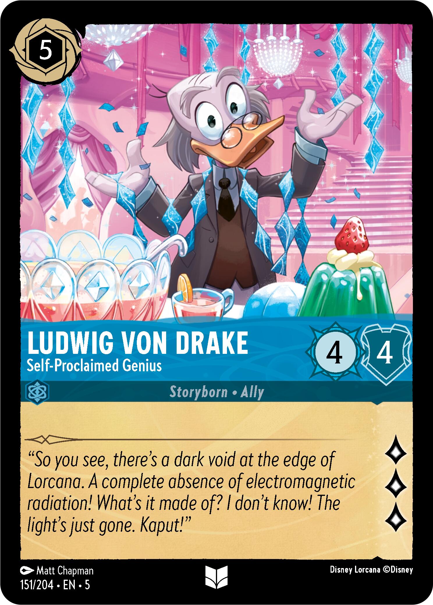 Ludwig Von Drake - Self-Proclaimed Genius (151/204) [Shimmering Skies] | Black Swamp Games