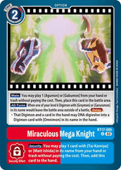 Miraculous Mega Knight [BT17-095] [Secret Crisis] | Black Swamp Games