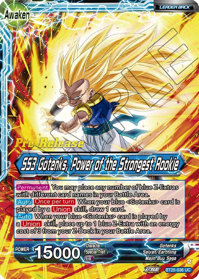 Gotenks // SS3 Gotenks, Power of the Strongest Rookie (BT25-036) [Legend of the Dragon Balls Prerelease Promos] | Black Swamp Games