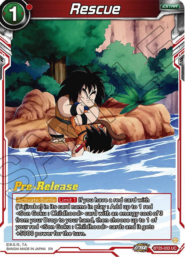 Rescue (BT25-033) [Legend of the Dragon Balls Prerelease Promos] | Black Swamp Games