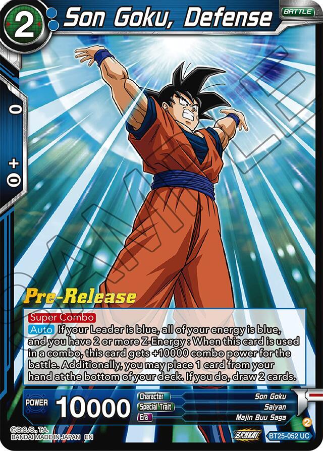 Son Goku, Defense (BT25-052) [Legend of the Dragon Balls Prerelease Promos] | Black Swamp Games