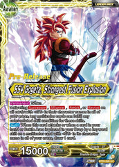 SS4 Son Goku & SS4 Vegeta // SS4 Gogeta, Strongest Fusion Explosion (BT25-098) [Legend of the Dragon Balls Prerelease Promos] | Black Swamp Games