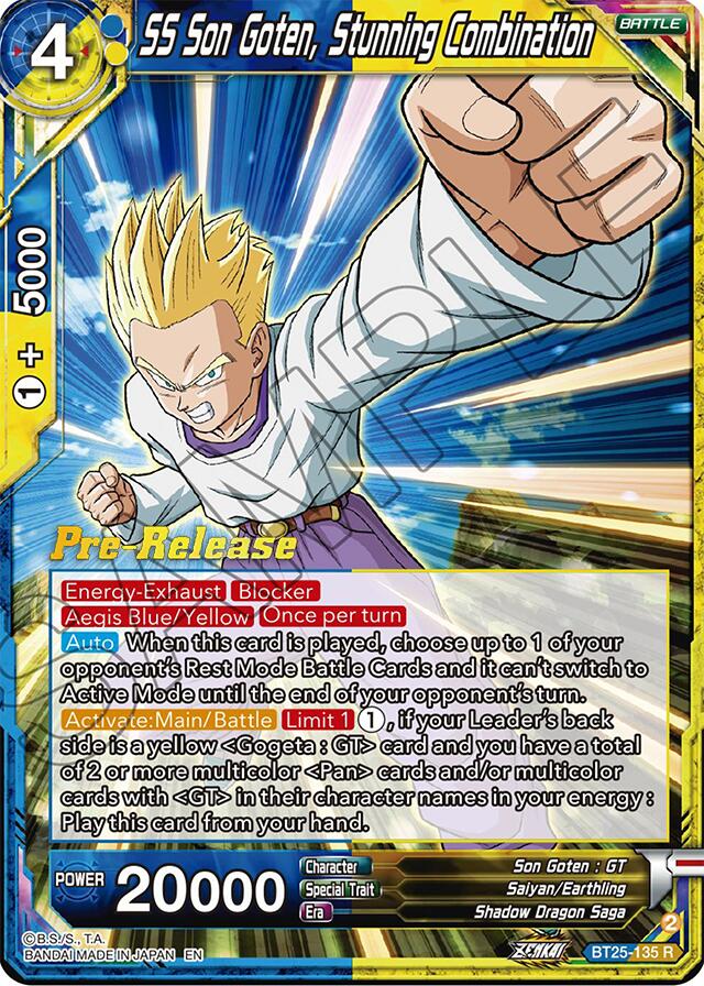 SS Son Goten, Stunning Combination (BT25-135) [Legend of the Dragon Balls Prerelease Promos] | Black Swamp Games