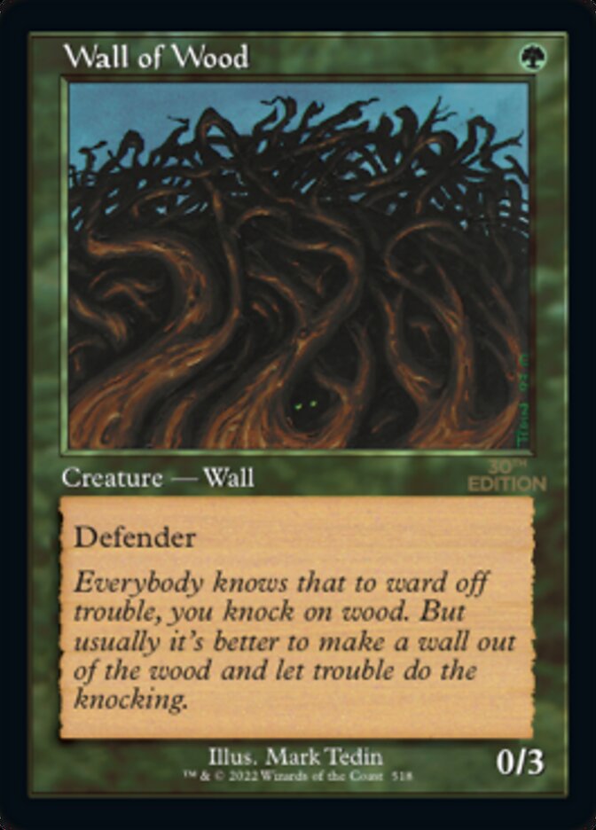 Wall of Wood (Retro) [30th Anniversary Edition] | Black Swamp Games