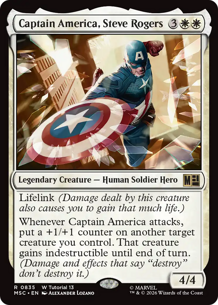 Captain America, Steve Rogers [Marvel Super Heroes Commander] | Black Swamp Games